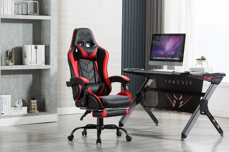 Modern Computer Lift Leather Headrest Recliner Ergonomic Indoor Gaming Chair