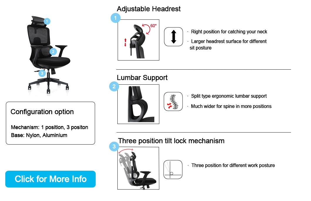 Professional Airy Durable Office Mesh Task Chair Work From Home