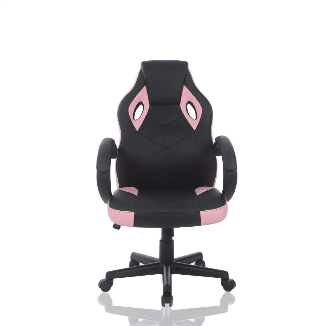 Black&Red Gaming Chair with Fixed Arm