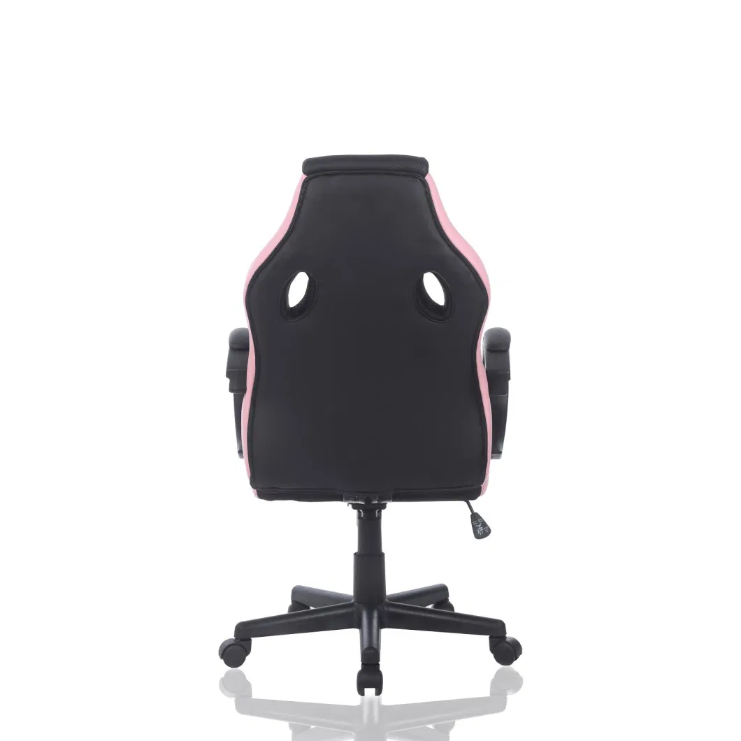 Black&Red Gaming Chair with Fixed Arm