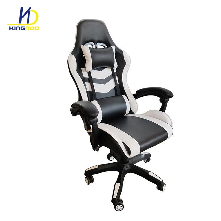 Iron Frame PU Leather Headrest Heavy Duty Cadeira Gamer Chair with Footrest