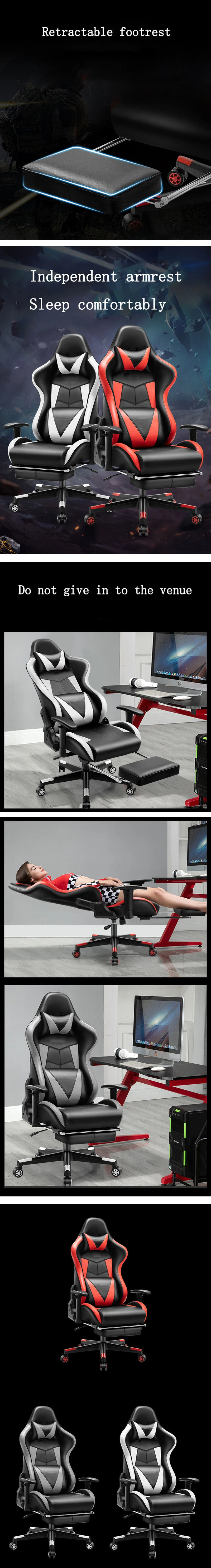 Armrest Racing Style Chairs 4D Adjustable Hobot White Anime Second Hand Computer Desk Office Ergonomic Swivel High Gaming Chair