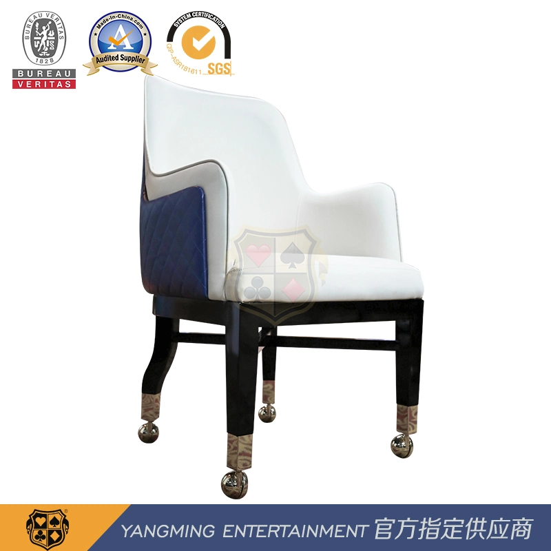 Baccarat Dragon Tiger Gaming Table Dealing Dealer Chair Custom Logo Pulley Player Chair Ym-Dk11