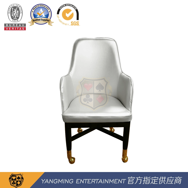 Baccarat Dragon Tiger Gaming Table Dealing Dealer Chair Custom Logo Pulley Player Chair Ym-Dk11