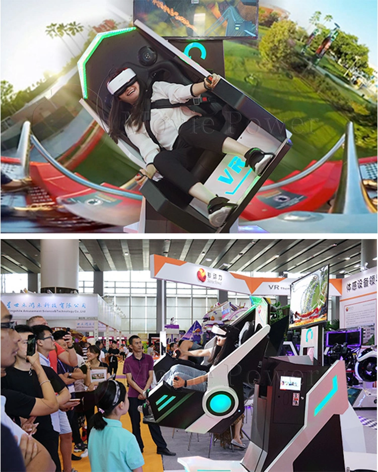 Amusement Park Coin Game Machine Virtual Reality Amusement Ride 9d Vr 360 Flight Chair