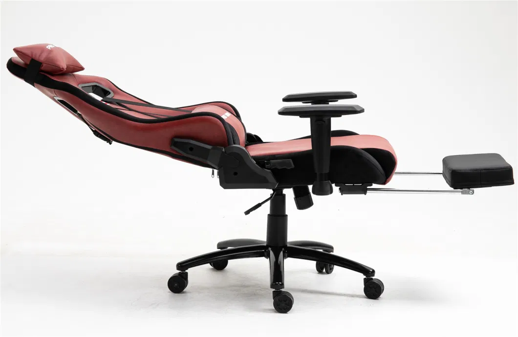 Gaming Chair Red PU with Suede Fabric Big Home Furniture Large Version