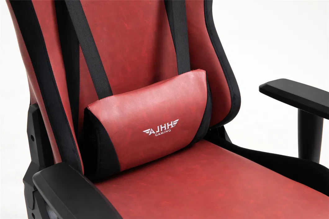 Gaming Chair Red PU with Suede Fabric Big Home Furniture Large Version