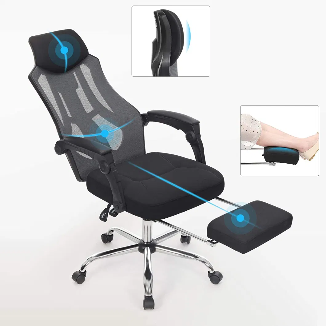 Wholesale Modern Ergonomic Mesh Chair Building Swivel Black Removable Backrest Home Game Gaming Office Chair