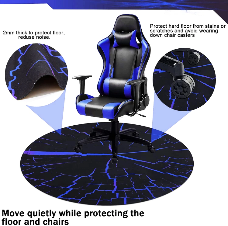 Anti Slip Collection Office Chair Mat Low Pile Computer Gaming Mats Chair Carpet Floor Protectors for Rolling Chairs