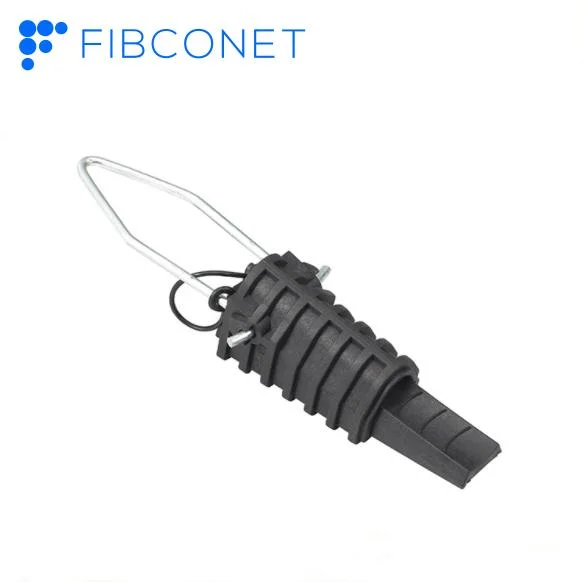 FTTH Optic ADSS Anchoring Clamp 3 10 15kn Nylon Material Tension Drop Wire Clamp for ADSS Cable