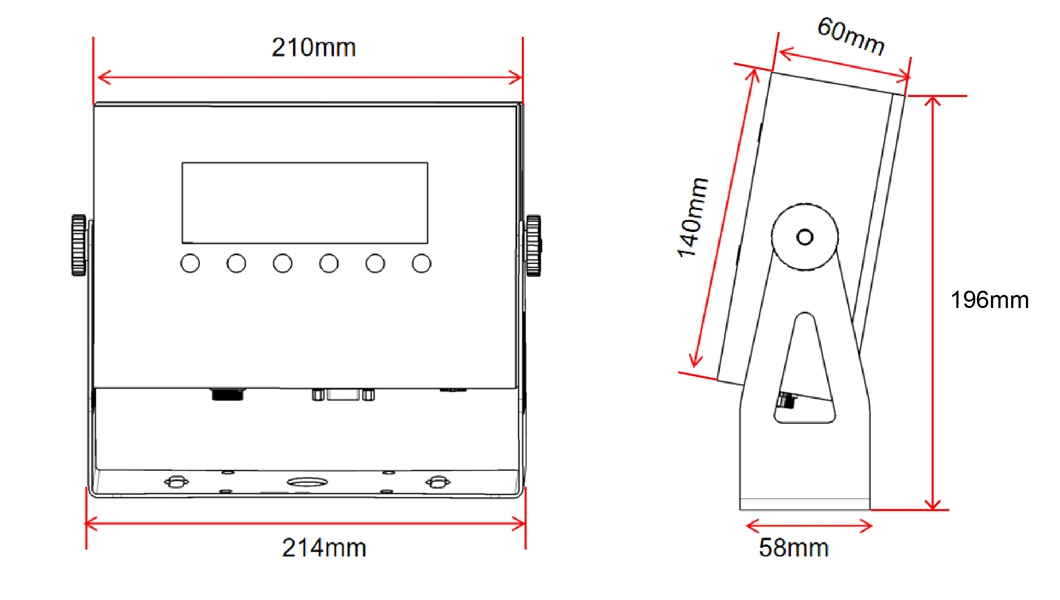 High Precision LED LCD Weighing Indicator with OIML Approval and RS-232 Interface