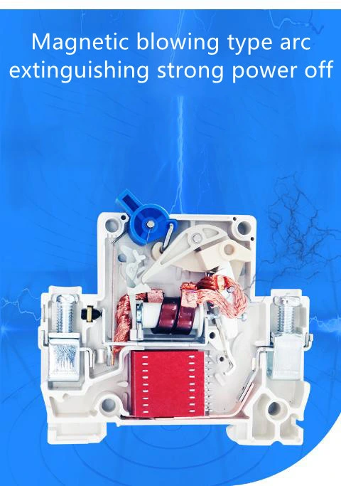 Factory Price 4p 30mA Gwiec Overload Protection Single Pole MCCB Breaker Protector ELCB Dz47le