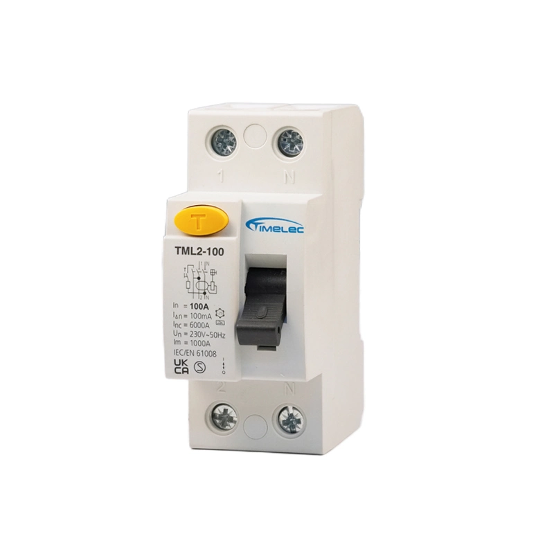 RCD TML2-100 100A 10kA Type A 2P Certification Manufacturer Whole sell