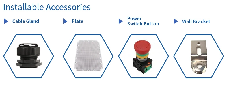 Cnpnji Green and Red Power Push Button Switch on and off Box with IP67 Waterproof Junction Box and Cable Gland