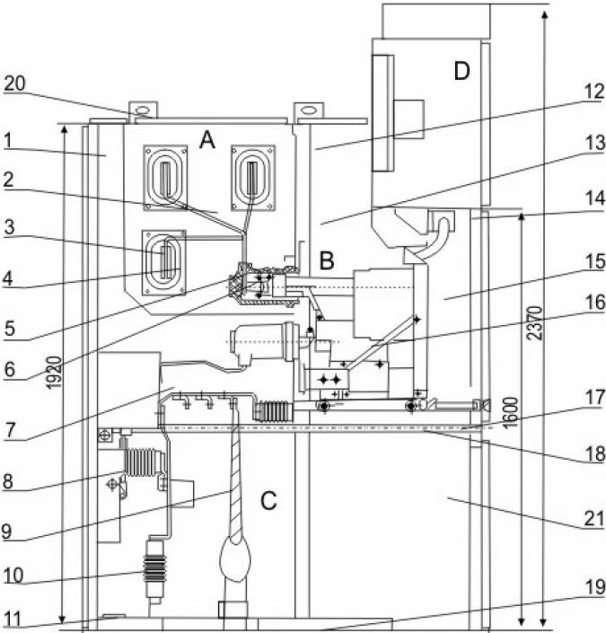 Fenarro Frn28A Series Movable Metal-Clad Enclosed High-Voltage Switchgear