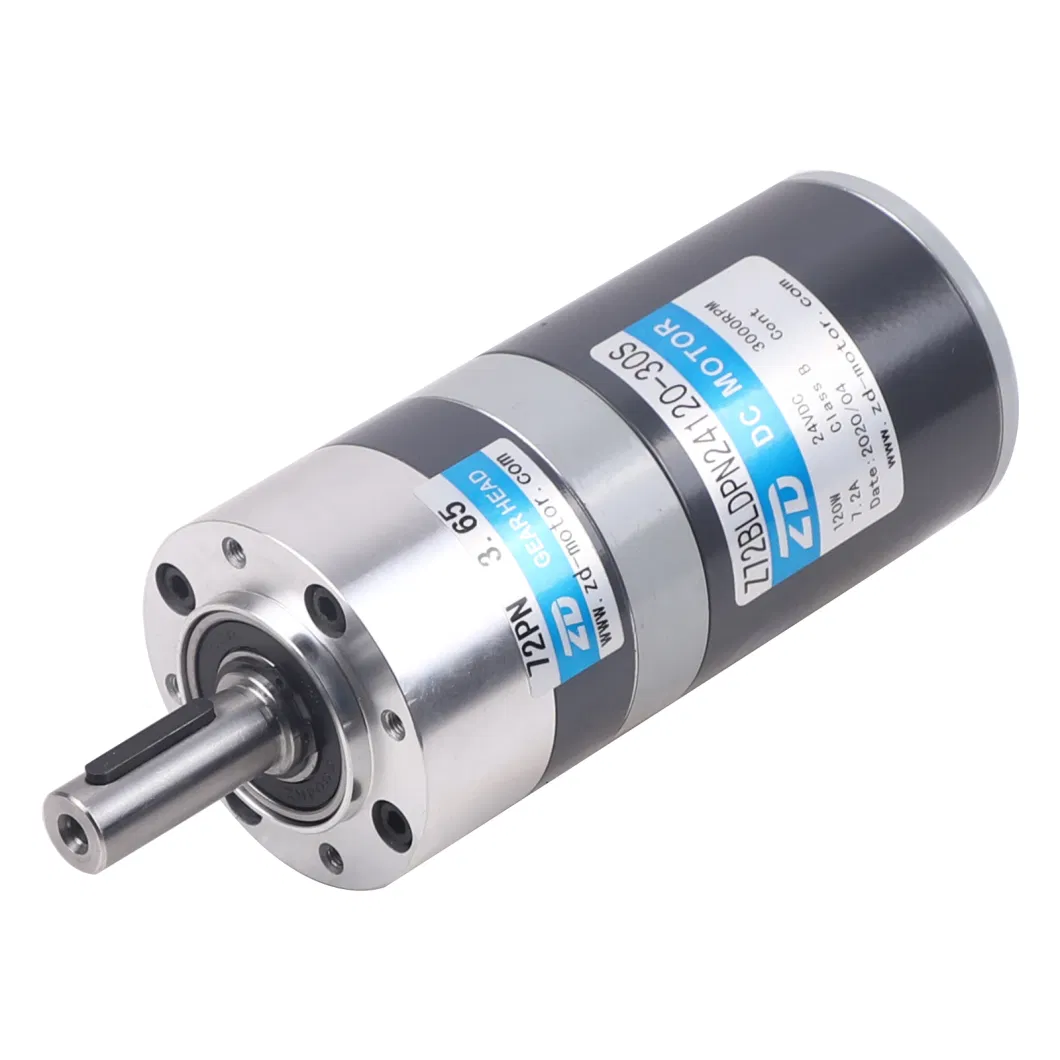 ZD 72mm IP20 Grade Protection Brush/Brushless Precision Planetary Transmission Gear Motor