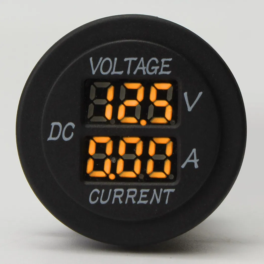12V-24V Mini Digital Voltmeter Ammeter Voltage Current Meter 2in1 Car Motorcycle Unviersal