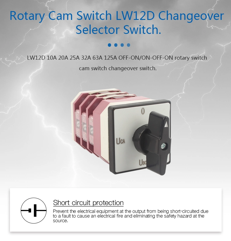 Lw12D-16 Good Quality Changeover Switch Universal Rotary Switch