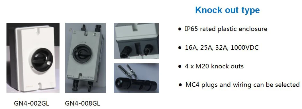 Photovoltaic System 4p DC Isolating Switch