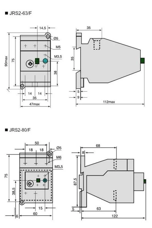 3 Phase AC Gwiec Carton Packaging China Relay Thermal Overload