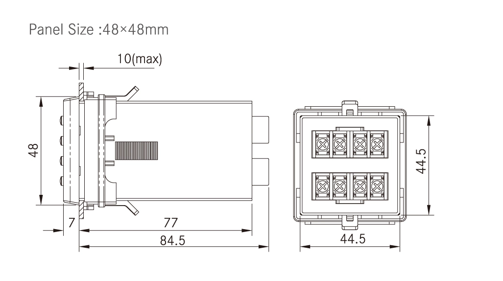 Pz195u-Dk1 LED Single Phase Mini Digital Panel High Precision Communication Voltmeter