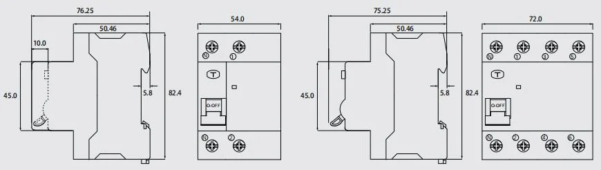 Magnetic Type B RCCB 2p 63A with CB CE SGS Certificate