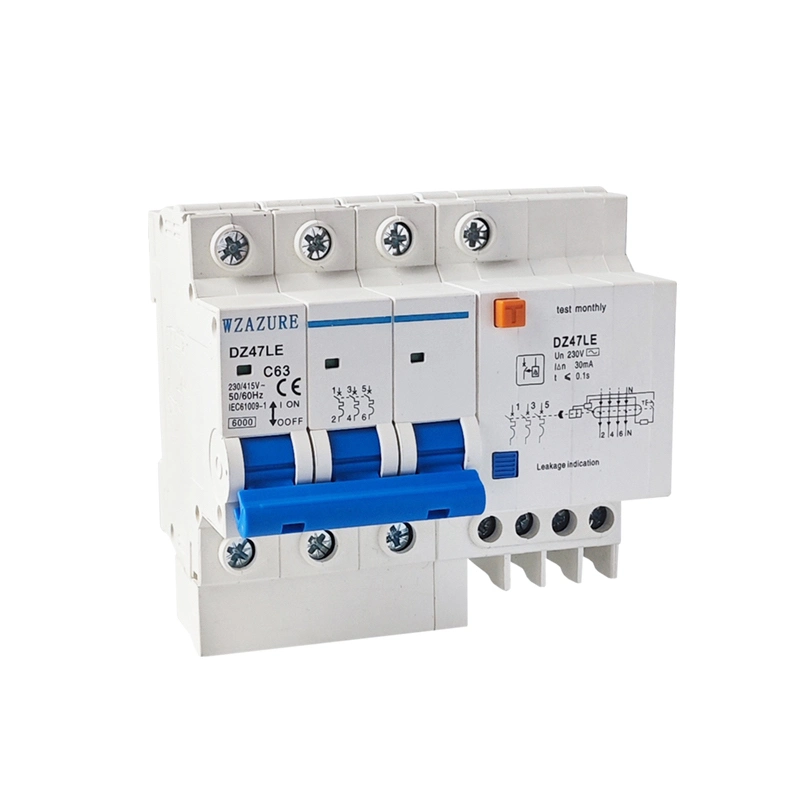 Dz47le 16A 32A 63A RCBO Arc Fault Circuit Breaker Rating Circuit Breakers