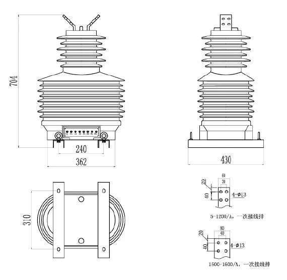 Resin Casting 35kv Current Transformer for Outdoor