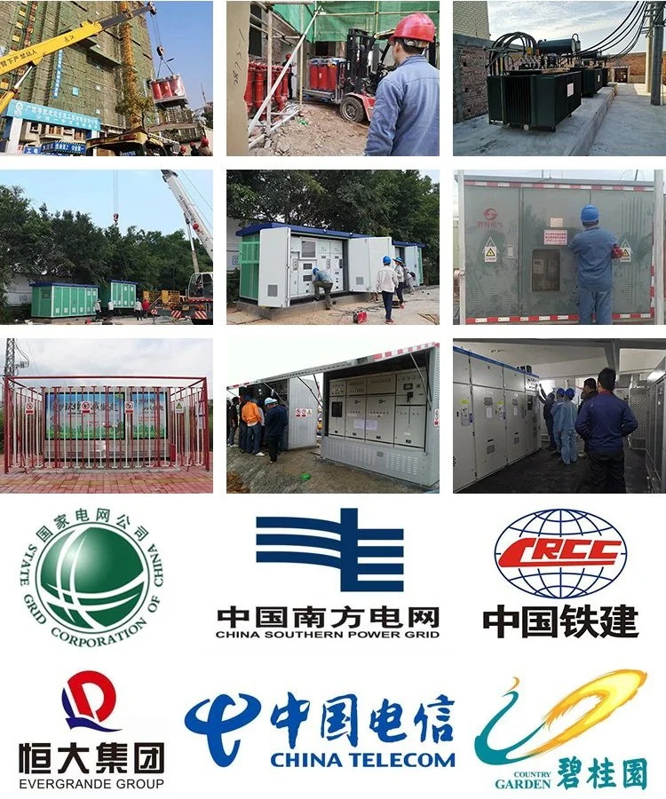 Custom 200 250 300 315 350 400 500 600 630 700 750 800 kVA 10kv 11kv 0.4kv Three Phase 3 Stepdown Electric Oil Immersed Power Distribution Transformer