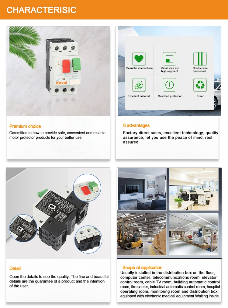 China Manufacture 3 Pole Motor Protection Circuit Breaker