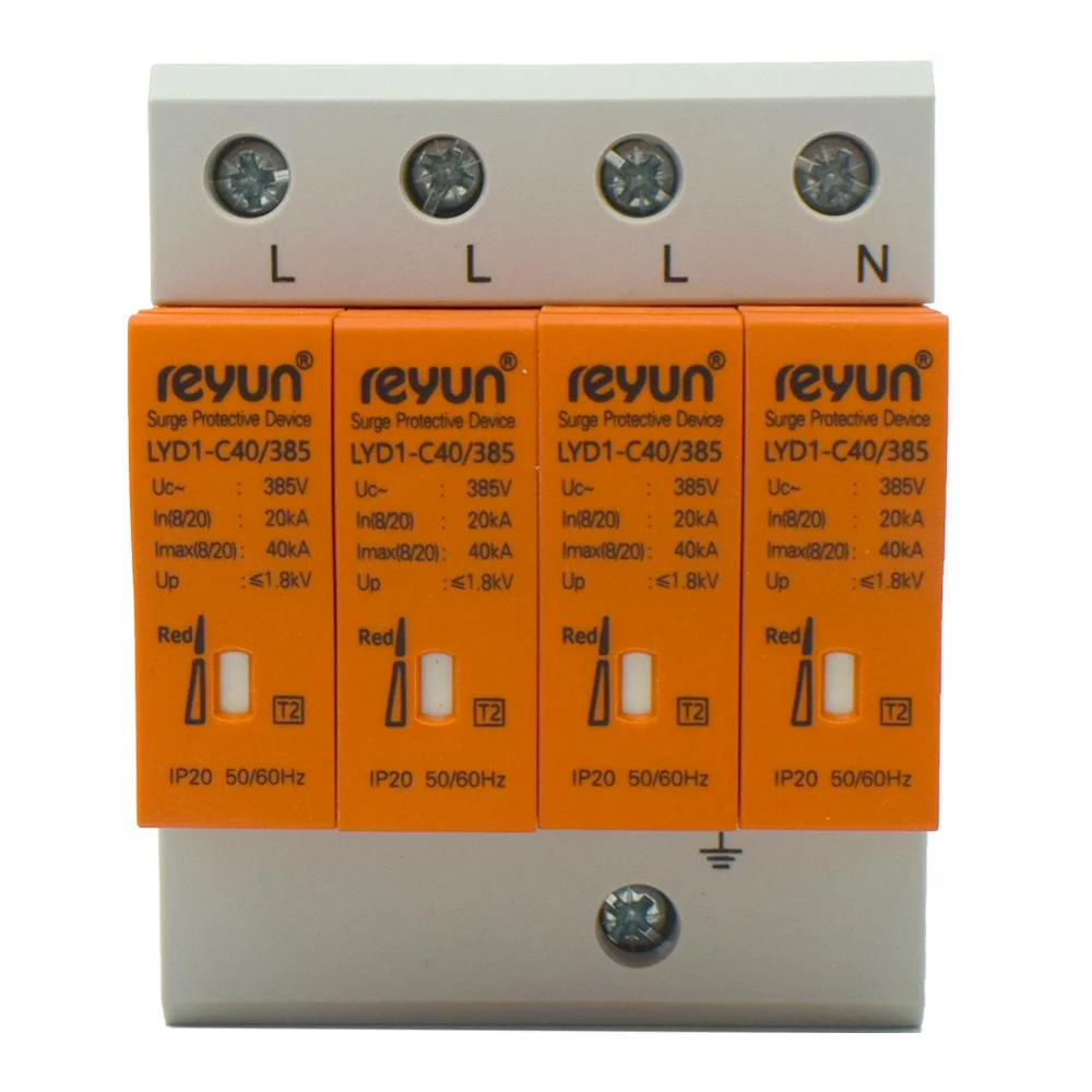 Reyun Lyd1-C40 385V 18mm 4p SPD Surge Protective Device