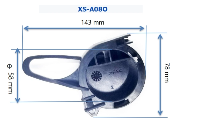 FTTH Anchoring Insulation Dead End Cable Clamp for Drop Cable