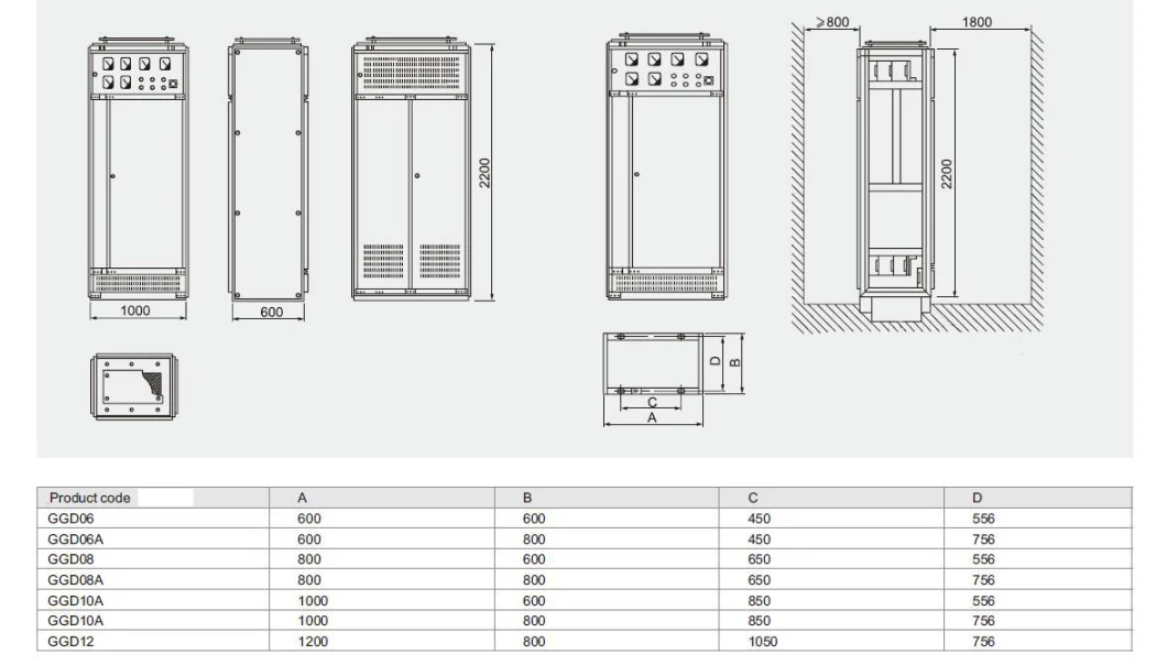 Simple Drawer Type Indoor Low Voltage Withdrawable Switchgear Electrical Switchgear