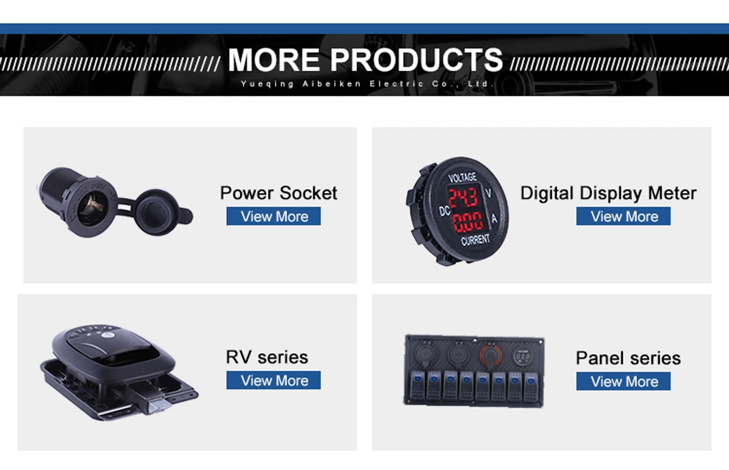 Panel Voltage 10-60V Blue LED Digital Round Double DC Voltmeter