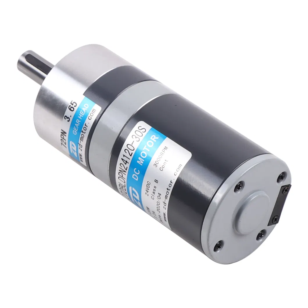 ZD 72mm IP20 Grade Protection Brush/Brushless Precision Planetary Transmission Gear Motor