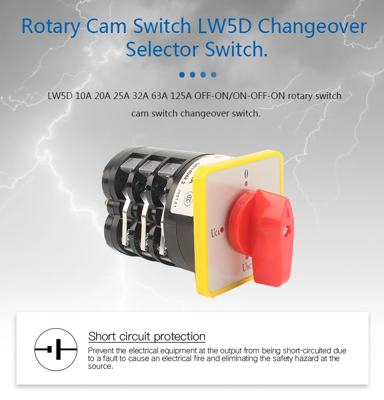 Lw5d 16A 3 Position Yh3 Rotary Universal Cam Rotary Switch