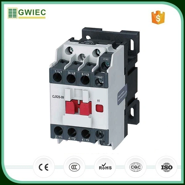 Good Price CCC/CE 3p Gwiec Silver Contact Electrical 380V Mini Contactor Cjx2