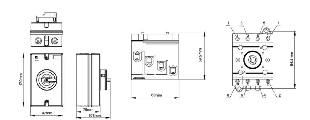 Photovoltaic System 4p DC Isolating Switch