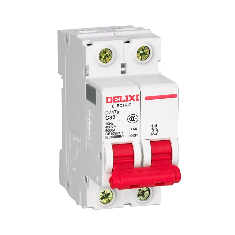 Delixi Dz47s Best Quality 1p 2p 3p 4p MCB Miniature Circuit Breaker