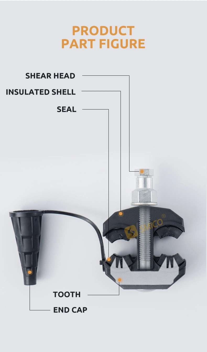 Sm2-95 16-95 4-35 (50) Sqmm Ipc Insulation Piercing Connector for Lower Voltage Overhead Electrical Distribution