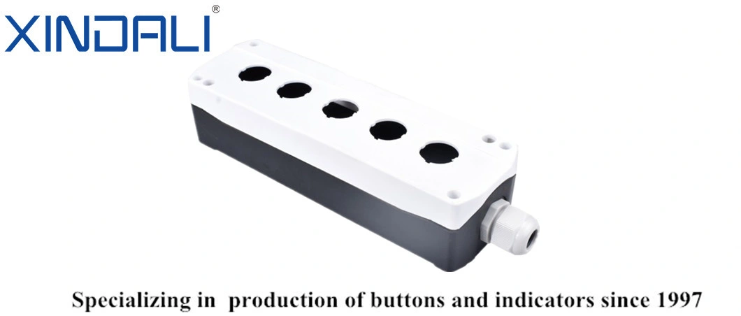 Xdl2-Be05p Plastic 5 Holes Industrial Electric Switch Push Button Box