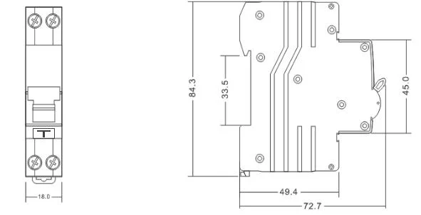 Factory Price 5-Year Guarantee Type AC Type a 10A 16A 20A 25A 32A 40A 63A 1p+N RCBO RCD Device