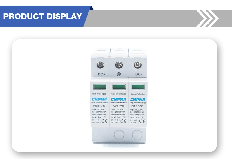 40ka Surge Protection Device 2p 3p AC SPD for Lightning Arrester