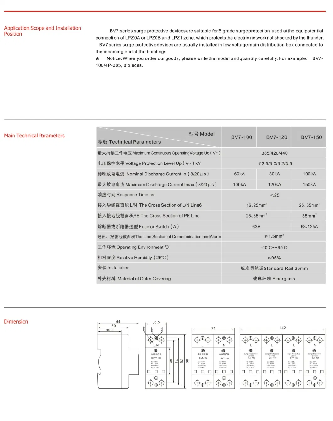 Compact Intelligent Lightning Surge Protection Device SPD