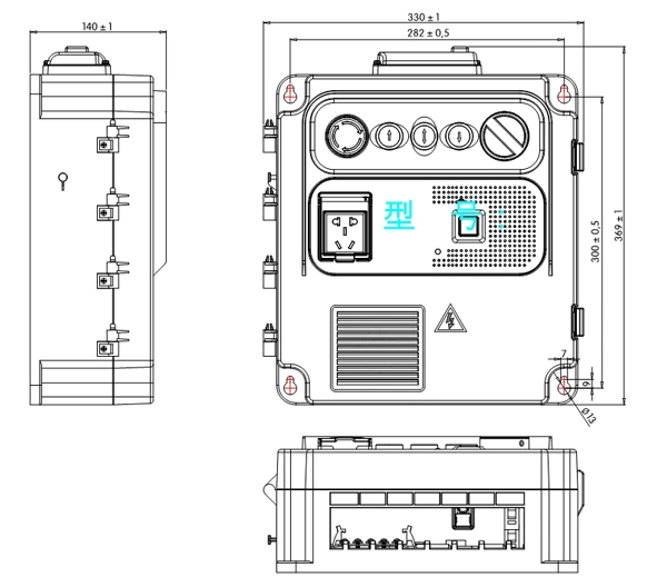 Equipment Making Machine Inspection Push Button Elevator Control PVC Switch Box