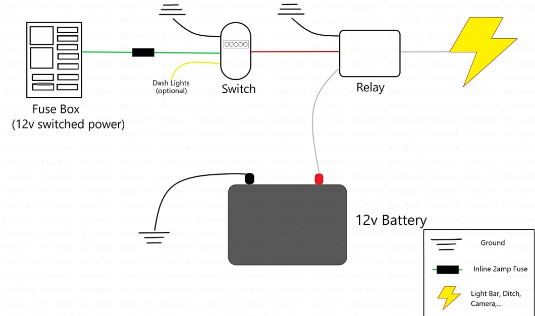 Toyota LED Lighted Push Switch for Car 12V-24V -Camera