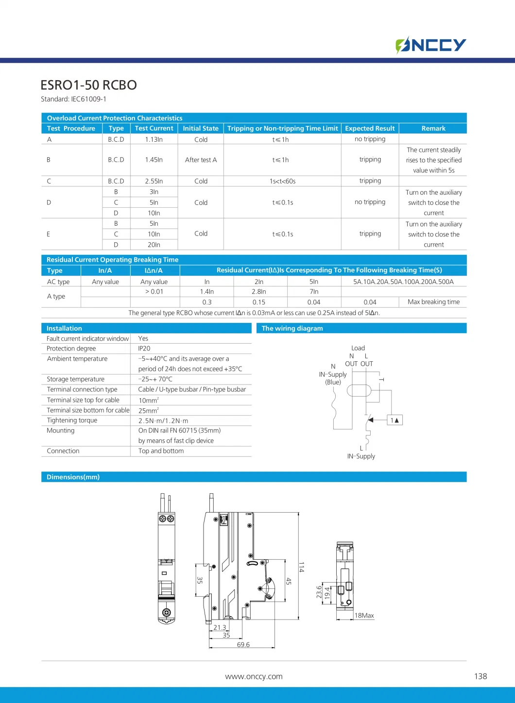 Factory Price High Quality AC 240V MCB 2p 30mA 100mA 300mA 6ka 10ka Power Circuit Breaker RCBO