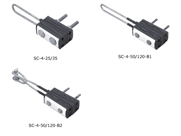 Anchor Clamps for Self Supporting LV-ABC Lines 4 Cores Sc-4 Series