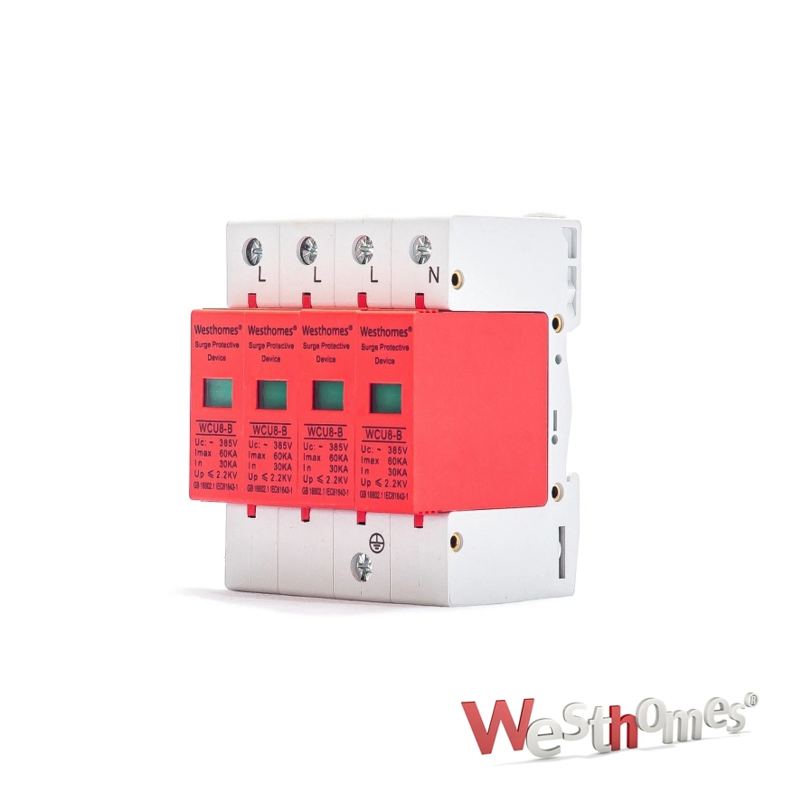 Chinese Supplier 3p DIN Rail 2ka SPD Surge Protection Device