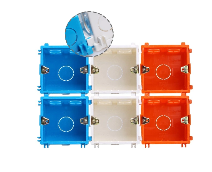 Pipe Connect Non-Metallic PVC Push Button Switch and Outlet Switch Box